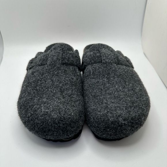 CUSHIONAIRE Womens Clog 9 GRAY WOOL - Picture 2 of 7